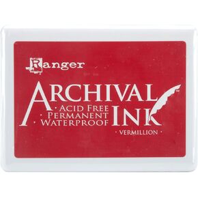 Ranger Archival Ink Jumbo Ink Pad #3, Vermillion