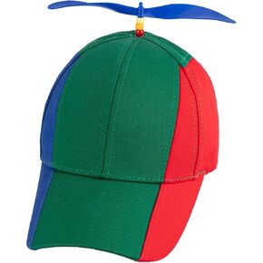 Framendino, Adult Propeller Hat Baseball Cap with Helicopter Funny Adjustable Costume Headwear