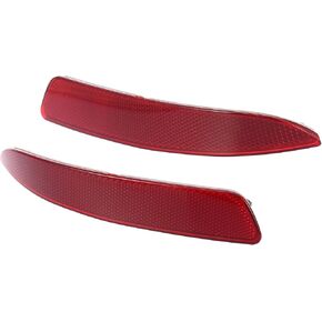 X AUTOHAUX 1 Pair Car Rear Bumper Reflector Strip Cover Left Right Side 63217158949 63217158950 for BMW X5 2007-2013