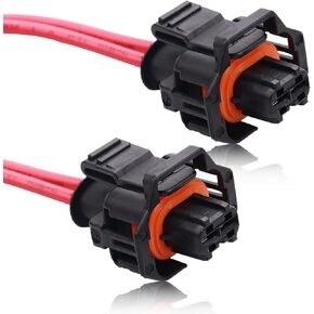 2pcs Fuel Pump Connector, PT2183 Multi-Purpose Pigtail Connector Harness 88988963 Compatible with LLY LBZ LLM 6.6L Chevy GMC