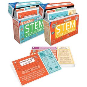 Carson Dellosa Stem Challenges Learning Resources, Seasonal, Physical, Life, Earth and Space Science Kits for Kids Ages 8-12, Educational Games and Experiments