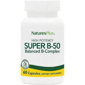 Nature's Plus Super B-50 Balanced B-Complex - 180 Vegetarian Capsules