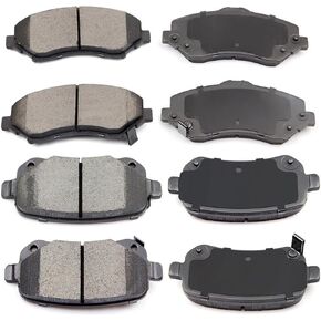 8pcs Ceramic Front Rear Brake Pads fit for 2005 2006 2007 2008 2009 2010 for Honda Odyssey