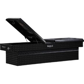 Buyers Products Company 18x20x71 Inch Black Diamond Tread Aluminum Gull Wing Truck Box