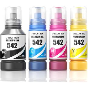 542 Pigment Ink Refill Bottles ET-5850 ET-5880 ET-5170 ET-16600 ET-16650 ST-C8000 Printers Replacement for Epson 542 Ink Refill Bottles for ET-5850 ET-5880 ET-5170 ET-16600 ET-16650 ST-C8000