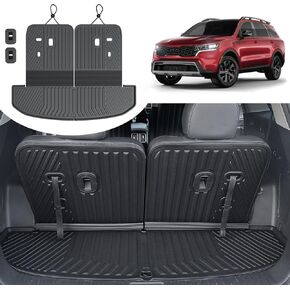 سجادات أرضية لركاب 2021-2025 Kia Sorento 6&7 (ليست للهجين)، بطانة مسند ظهر مضادة للماء لجميع الأحوال الجوية TPE بديلة لملحقات Kia Sorento EX SX 2023 2024 2025