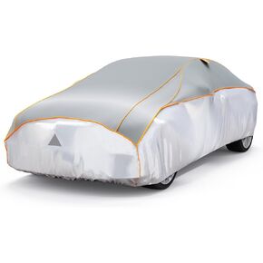 Anti Hail Car Cover Multilayer Thickened Full Car Cover Waterproof Anti Frost Thermostatic Windshield Cover Fit for Class A SUV Up to 181’’ EVA Hail Car Cover Protection Blanket All-weather Protection