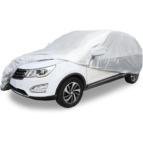 ACROPIX Car Cover Waterproof All Weather Full Exterior Cover Rain Hail Sun Protector Car Cover Black Fit for Volkswagen Beetle Bug-Sedan 2DR 1960-1980 with Door Zipper - Pack of 1