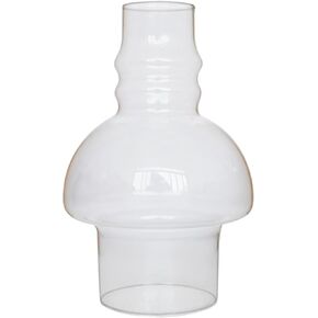 3 Inch x 7.2 Inch Glass Hooded Chimney Hurricane Chimney Lamp Globe Replacement for Oil and Kerosene Lamps 4-3/4-Inch Bulge Clear