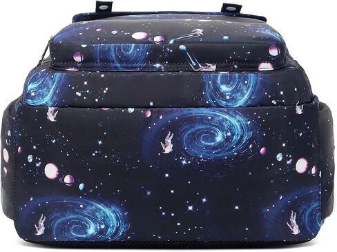 حقيبة ظهر مدرسية من Sugaroom Galaxy Prints للأولاد مع صندوق غداء خفيفة الوزن ومقاومة للماء للأطفال، مجموعة حقائب كتب للمدرسة الابتدائية المتوسطة in Kuwait