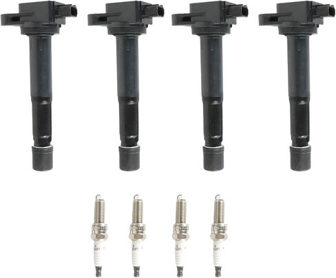 4 قطعة UF629 ملفات تشغيل محرك السيارات وشمعات الإشعال أطقم 97390 لاستبدال 2009-2014 أكورا TSX 2.4L 2354CC in Kuwait