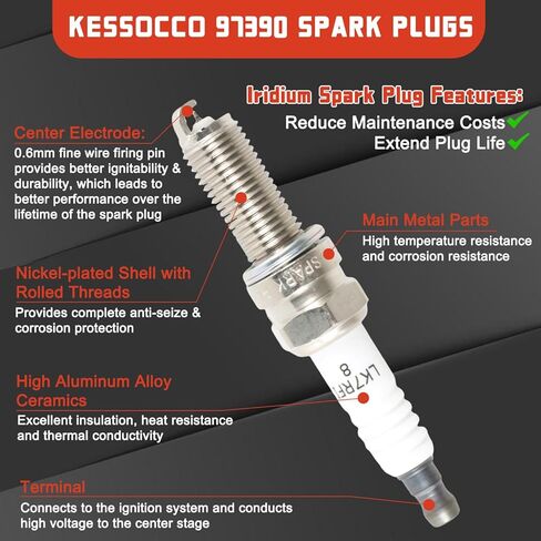 4 قطعة UF629 ملفات تشغيل محرك السيارات وشمعات الإشعال أطقم 97390 لاستبدال 2009-2014 أكورا TSX 2.4L 2354CC in Kuwait