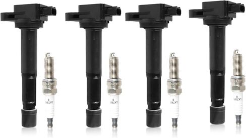 4 قطعة UF629 ملفات تشغيل محرك السيارات وشمعات الإشعال أطقم 97390 لاستبدال 2009-2014 أكورا TSX 2.4L 2354CC in Kuwait