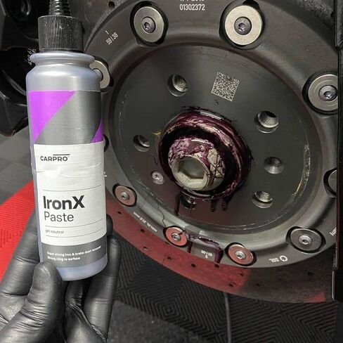 CARPRO IronX Paste Concentrated Iron Remover - Clings to & Dissolves Baked on Brake Dust on Clear Coated, Chrome, or Alloy Wheels - 500ml (17oz) in Saudi Arabia