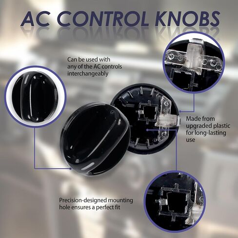 3 قطع مقابض التحكم في مكيف هواء السيارة، مقبض التحكم في المناخ لسخان التيار المتردد، استبدال #55905-0C010، متوافق مع Toyota Tundra 2000-2006، مفتاح مروحة النفخ وملحقات السيارة الداخلية in Kuwait