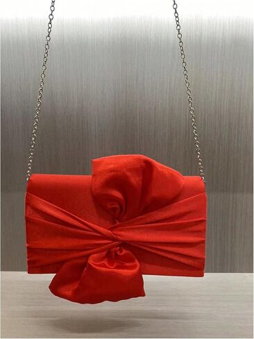 Verdusa Women's Twist Satin Clutch Evening Handbags Crossbody Bag Party Purses in Saudi Arabia