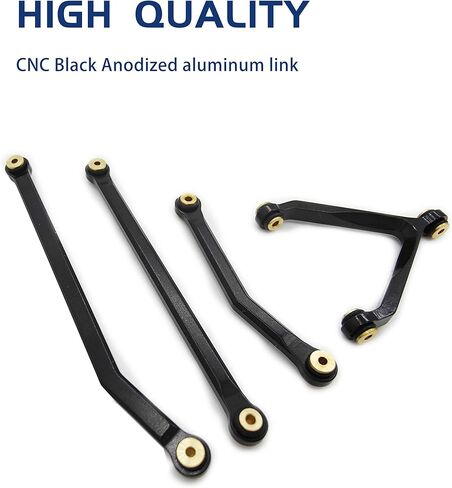 الألومنيوم RC سيارة تعليق الربط التعادل قضيب وصلة عدة عالية التخليص الهيكل الروابط ل SCX24 ديدبولت AXI90081 AXI00004 بيتي B-17 محوري 1/24 RC الزاحف سيارة in Kuwait