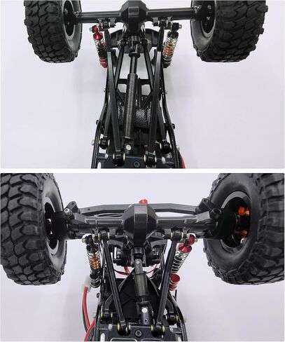 الألومنيوم RC سيارة تعليق الربط التعادل قضيب وصلة عدة عالية التخليص الهيكل الروابط ل SCX24 ديدبولت AXI90081 AXI00004 بيتي B-17 محوري 1/24 RC الزاحف سيارة in Kuwait