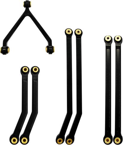 الألومنيوم RC سيارة تعليق الربط التعادل قضيب وصلة عدة عالية التخليص الهيكل الروابط ل SCX24 ديدبولت AXI90081 AXI00004 بيتي B-17 محوري 1/24 RC الزاحف سيارة in Kuwait