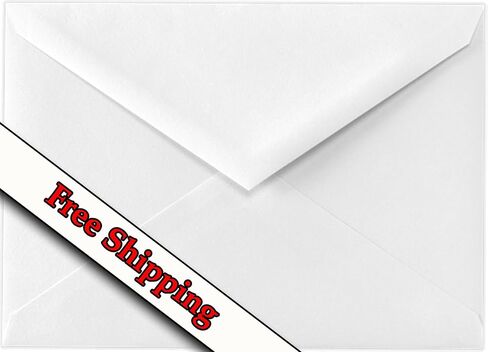 100 Pack A2 White Envelopes, Pointed Flap Baronial Classic Bright White Printable Envelopes For Invitations, Greeting Cards, Weddings, Birthdays, Mailing, Business, Any Occasion in Kuwait