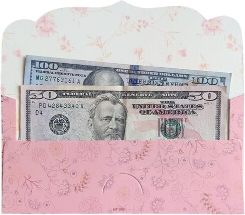 Colourful Designer Shagun Lifafa/Money Gift Envelope Digitally Printed For Gifting Money On Wedding, Birthday & Any Other Occasion Pack Of 10 (Design 6), 18.5 x 9.0 cm in Saudi Arabia