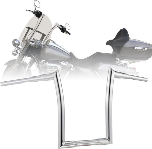 Road King Special 1.5" Fat Meathook Handlebars 12" Ape Hanger for 2017-Up Harley Touring FLTRXS, 2008-Up Softail Fat Bob, 07-17 Fat Boy, 06-17Wide, 2013 Road King CVO and 2015-later Freewheeler,Black in Saudi Arabia
