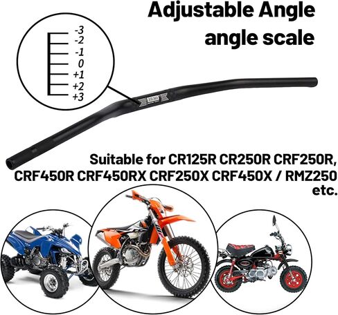 1 1/8 Handlebars with Bar Pad Grips Mounts for Raptor250 660 CRF250 CRF450 400EX Banshee 350 etc.Dirt bike Pit bike (Blue) in Saudi Arabia