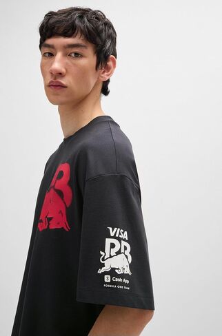 HUGO Men's F1 2024 Racing Bull Team Back Logo Tshirt in Saudi Arabia
