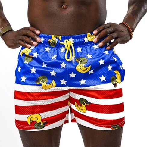 Men’s Original Lifestyle Mesh Shorts | 5" Inseam | Midweight Polyester Blend | 2 Front & 1 Rear Zipper Pockets in Kuwait