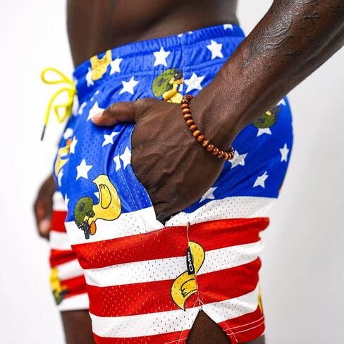 Men’s Original Lifestyle Mesh Shorts | 5" Inseam | Midweight Polyester Blend | 2 Front & 1 Rear Zipper Pockets in Kuwait