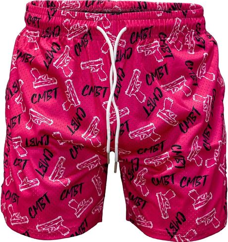 Men’s Original Lifestyle Mesh Shorts | 5" Inseam | Midweight Polyester Blend | 2 Front & 1 Rear Zipper Pockets in Kuwait