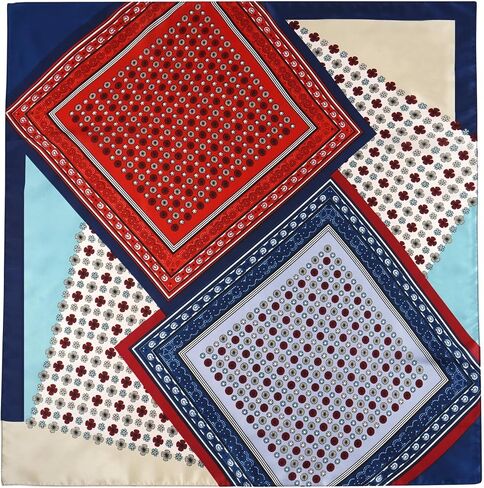 GERINLY Mens Silk Feel Scarf 2 Pack, 27 Inch Neckerchief Ascot, Novelty Head Bandana Wrap in Saudi Arabia