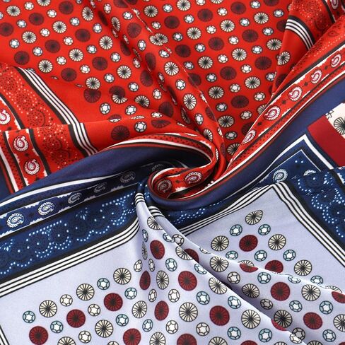 GERINLY Mens Silk Feel Scarf 2 Pack, 27 Inch Neckerchief Ascot, Novelty Head Bandana Wrap in Saudi Arabia