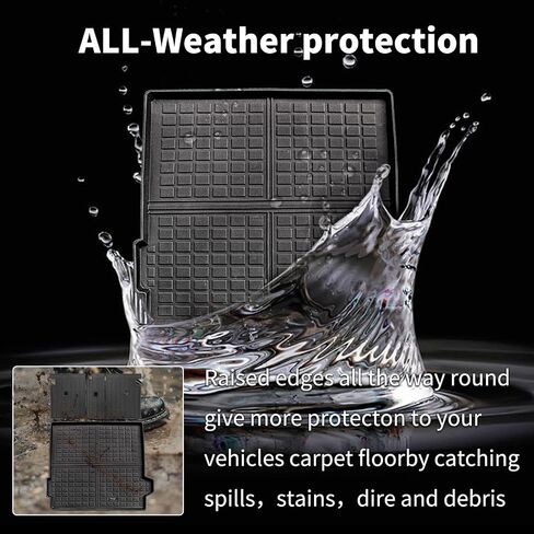 Custom for 2019-2024 2025 BMW X7 G07 Trunk Cargo Liner and 3rd Rear Seat Backrest Mats TPE Rubber All Weather G07 Accessories (Cargo Liner+Backrest Mats) in Saudi Arabia