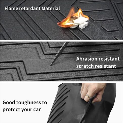 Custom for 2019-2024 2025 BMW X7 G07 Trunk Cargo Liner and 3rd Rear Seat Backrest Mats TPE Rubber All Weather G07 Accessories (Cargo Liner+Backrest Mats) in Saudi Arabia