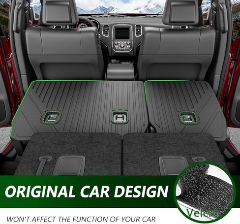 6 Seats Floor Mat Compatible with 2016-2024 Dodge Durango Cargo Mat 3rd Backrest Mat Replacement for 2016-2024 Dodge Durango Accessories (Trunk Mat+3rd Backrest Mat+6 Seats Floor Mat) in Kuwait