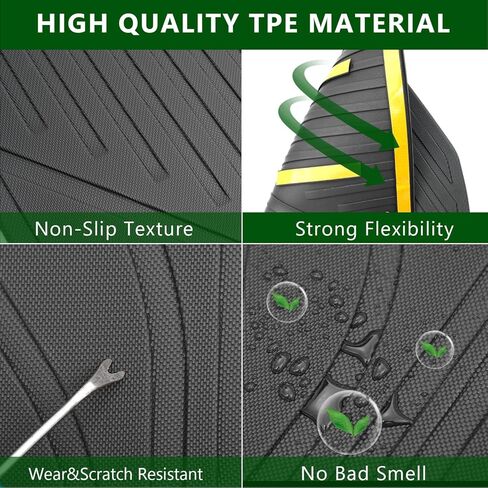 6 Seats Floor Mat Compatible with 2016-2024 Dodge Durango Cargo Mat 3rd Backrest Mat Replacement for 2016-2024 Dodge Durango Accessories (Trunk Mat+3rd Backrest Mat+6 Seats Floor Mat) in Kuwait