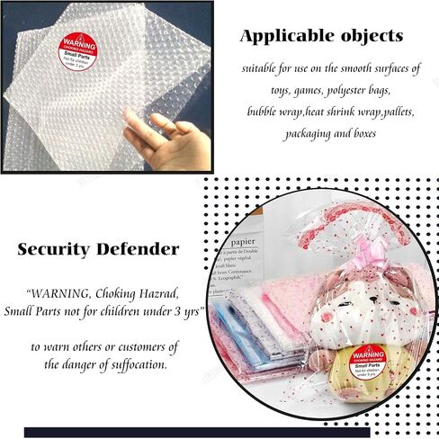 Choking Warning Labels 1.5" Red Small Parts Choking Hazard Stickers Suffocation Warning Stickers Not for Children Under 3 Years Labels for Packing Shipping 500 Pcs in Saudi Arabia