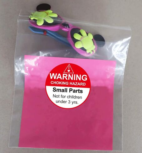 Choking Warning Labels 1.5" Red Small Parts Choking Hazard Stickers Suffocation Warning Stickers Not for Children Under 3 Years Labels for Packing Shipping 500 Pcs in Saudi Arabia