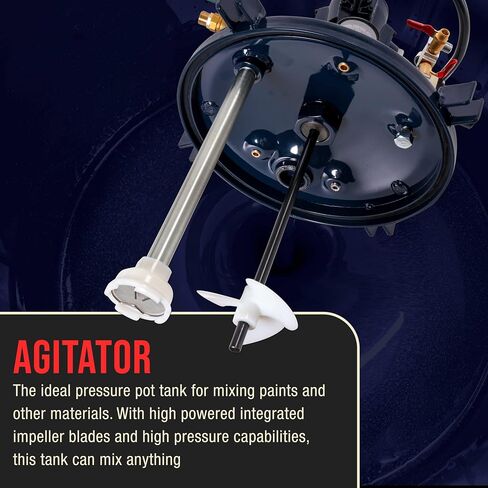 خزان الطلاء بالرش بسعة 2 لتر من TCP Global: فولاذ صلب شديد التحمل، برغي على الغطاء، منظم ومقياس الضغط، مسدس رش ومجموعة خرطوم بطول 5 أقدام - مثالي للطلاء متوسط ​​الحجم وأعمال الجسم التلقائي in Saudi Arabia