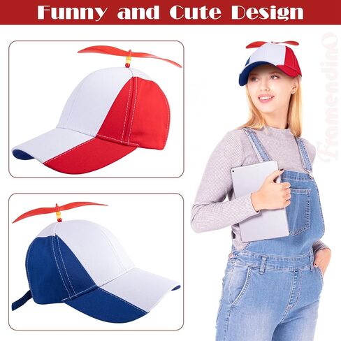 Framendino, Adult Propeller Hat Baseball Cap with Helicopter Funny Adjustable Costume Headwear in Saudi Arabia