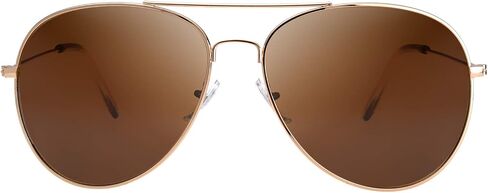 The Fresh Classic Aviator Frame Light Color Lens XL Oversized Sunglasses Gift Box (4s-Silver, Blue) in Saudi Arabia