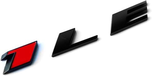 Yoaoo 1x OEM 1LE Emblem Badge Letter Rear Side Compatible with Zl1 1LE 1LE Door Matte Black Red in Saudi Arabia