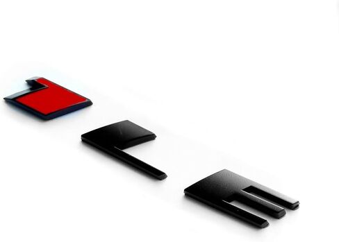 Yoaoo 1x OEM 1LE Emblem Badge Letter Rear Side Compatible with Zl1 1LE 1LE Door Matte Black Red in Saudi Arabia