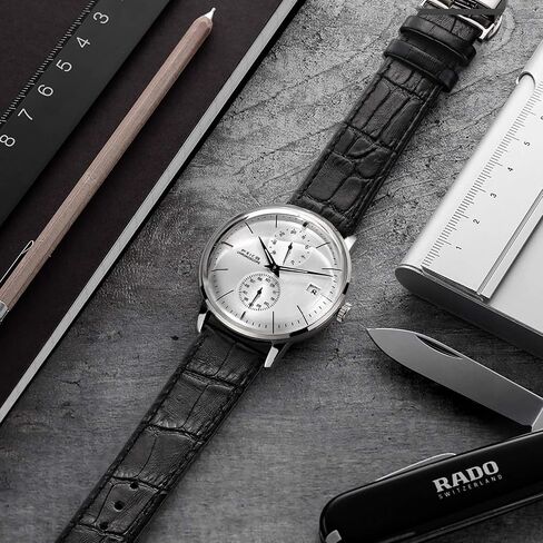 FEICE Men's Automatic Watch Mechanical Watch Stainless Steel Leather Band Watches Analog Curved Mirror Brushed Finish Casual Dress Watches for Men #FM212 (4-Silver+Leather Strap) in Kuwait
