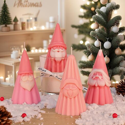 Santa Mold Resin Making Molds Santa Claus Mold Tree Mold Resin Mold Clay Mold Jewelry Resin Casting Mold Craft Supplies 3D Mold Silicone Mold for Resin Casting Mold Candle Making Molds in Kuwait