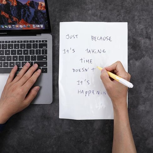 2 Pack Dry Erase Board Sticker Whiteboard Paper 11.7" × 8.3" Self Adhesive Dry Erase Marker White Board Stick On Wall for Kids Office Home Desk Refrigerator Door Classroom Reusable Blank Sheet in Kuwait