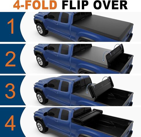 Soft Quad Tonneau Cover Truck Bed Compatible for 2014-2025 Toyota Tundra 5.5ft Bed (incl Utility Track System in Saudi Arabia