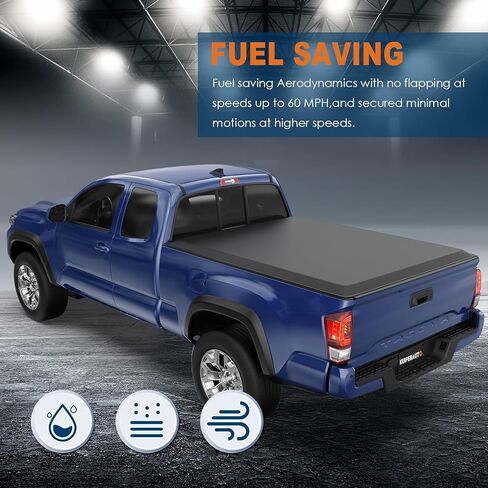 Soft Quad Tonneau Cover Truck Bed Compatible for 2014-2025 Toyota Tundra 5.5ft Bed (incl Utility Track System in Saudi Arabia