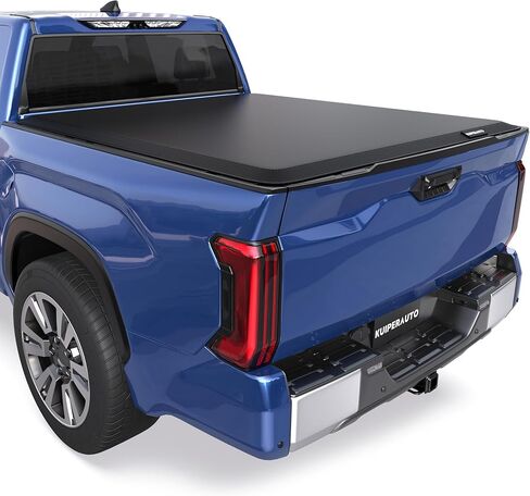 Soft Quad Tonneau Cover Truck Bed Compatible for 2014-2025 Toyota Tundra 5.5ft Bed (incl Utility Track System in Saudi Arabia